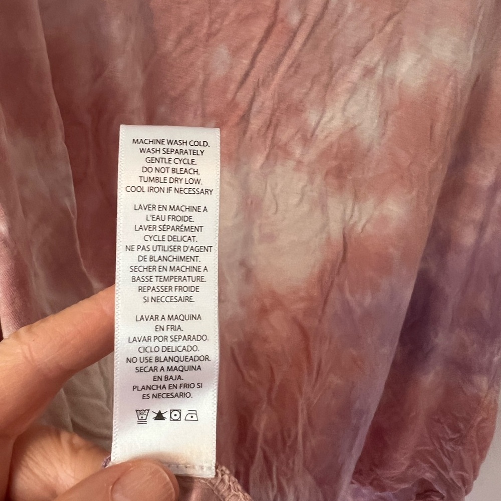 Splendid Purple Tie-die Tank Top - Picture 7 of 7